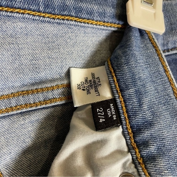 VERONICA BEARD Kate High-Rise Skinny Jeans Two Tone - Picture 7 of 9